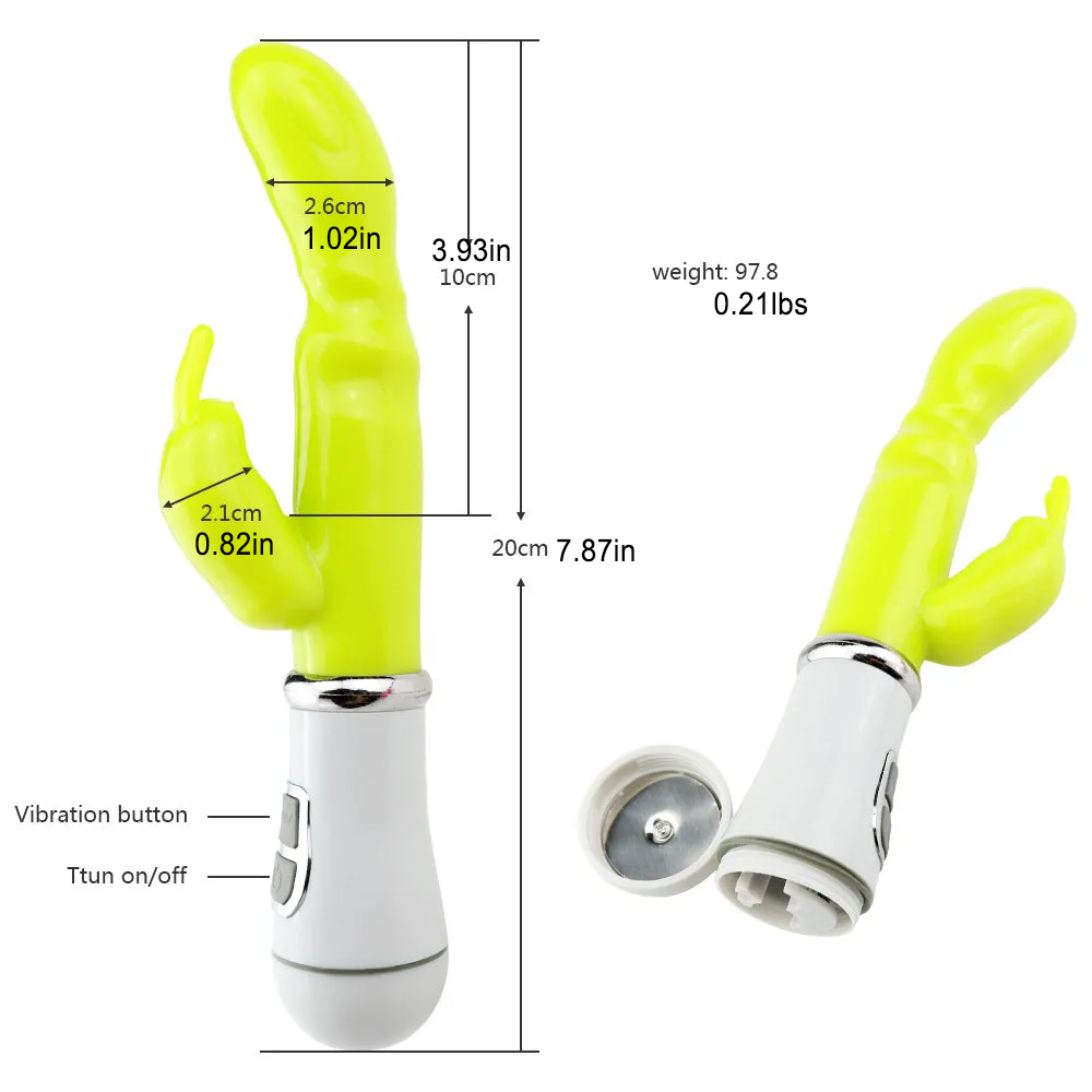 Double G-spot Vibrator Rabbit AV Vibration Massager
