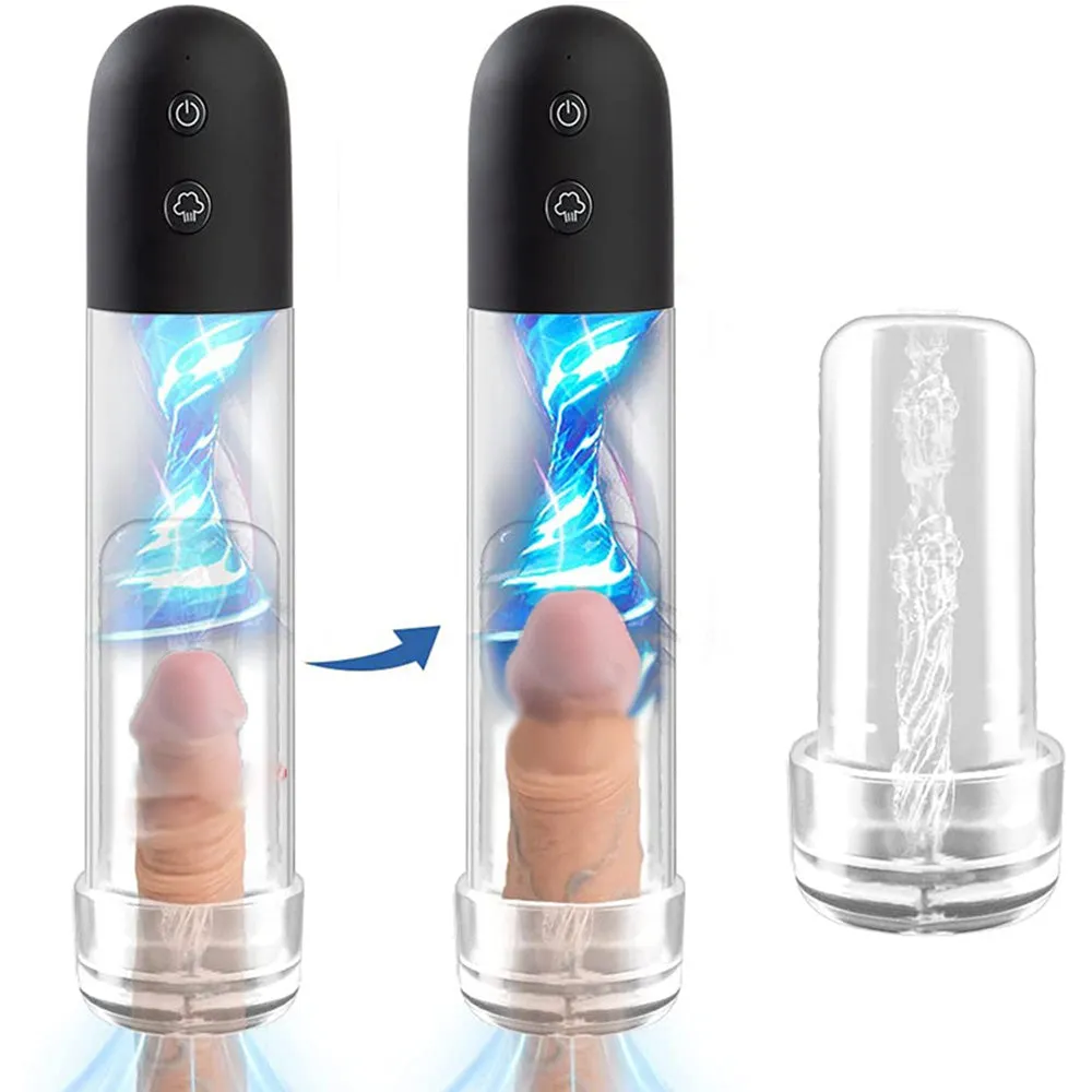 StormThrust  Electric Penis Vacuum Pump Men's Booster Vacuum Pump 3D Textured Penis Enlarge Air Pressure Device Enlargement Extend Pump