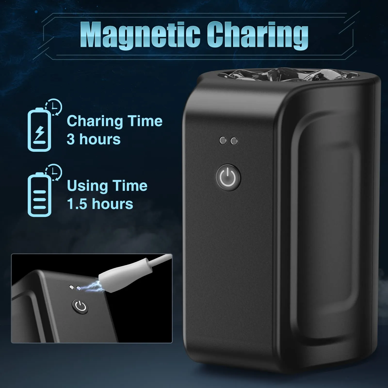 TurboPulseⅢ 7 Rotation Modes & Thrusting 2 in 1  Vibrating Male Masturbator