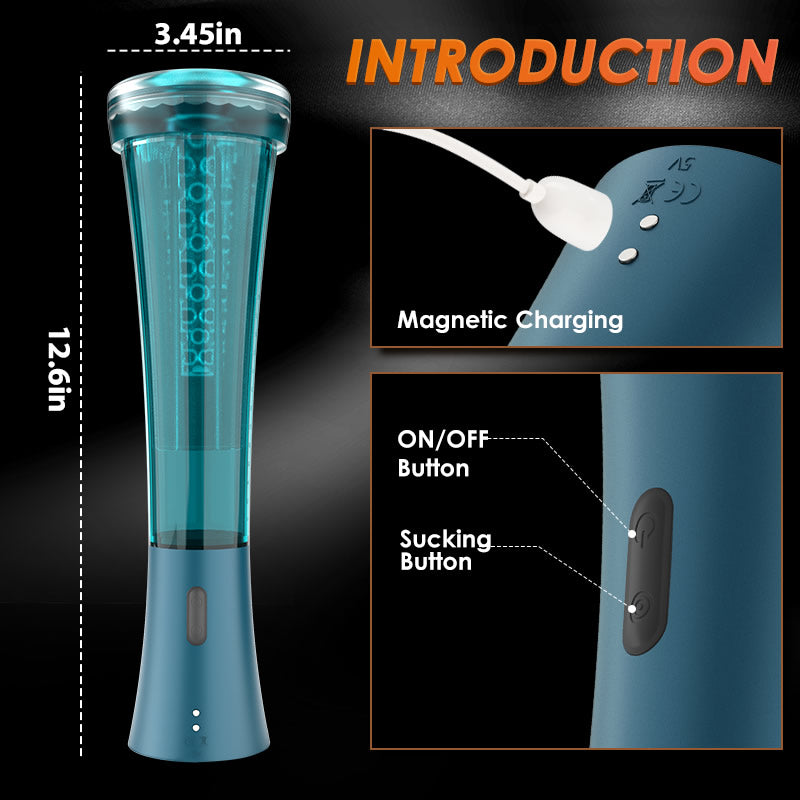 APP Connected Vacuum Suction Clamp Penis Training Erection Pump
