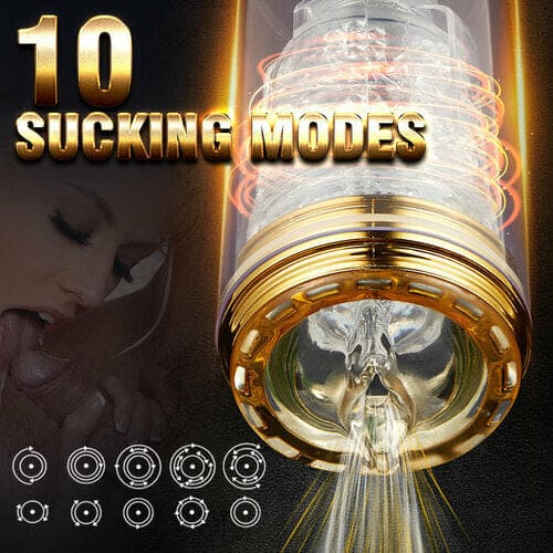 10 Thrusting Rotating 10 Sucking Male Oral Sex Masturbator