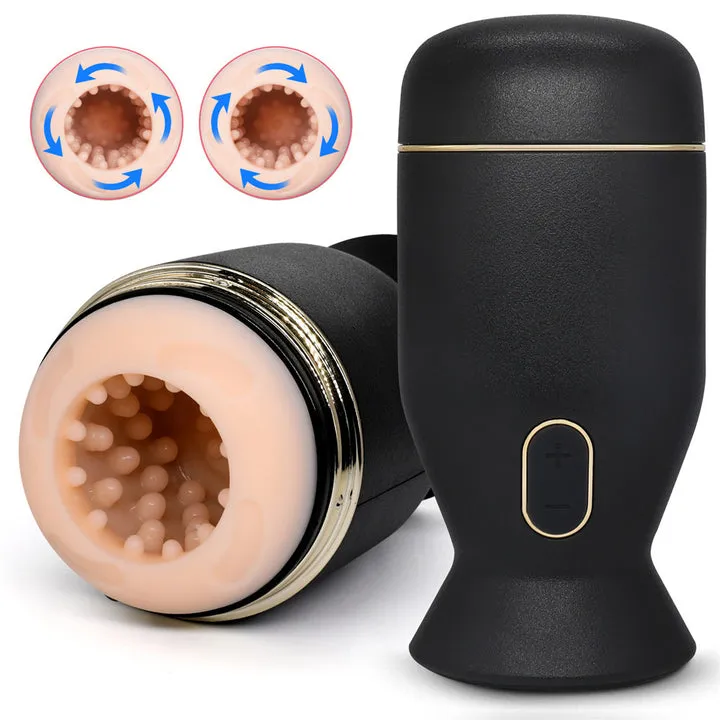 PulseMax 6 Vibration Pattern Rotation 2 in 1 Blowjob Simulator Toy