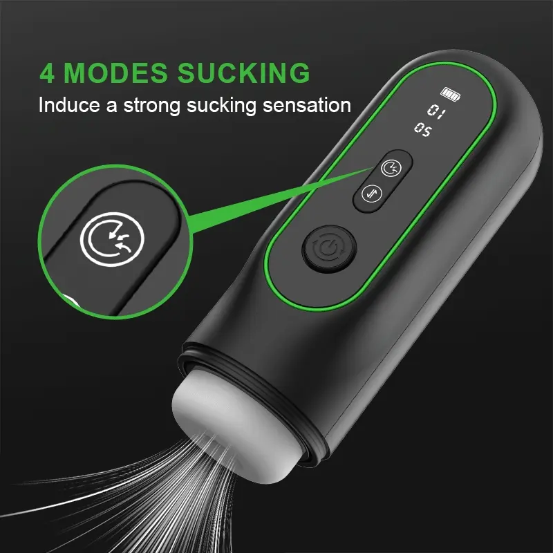 6-In-1 Automatic Thrust, Heating, Suction, Vibration, Voice Male Masturbator