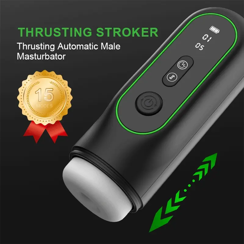6-In-1 Automatic Thrust, Heating, Suction, Vibration, Voice Male Masturbator