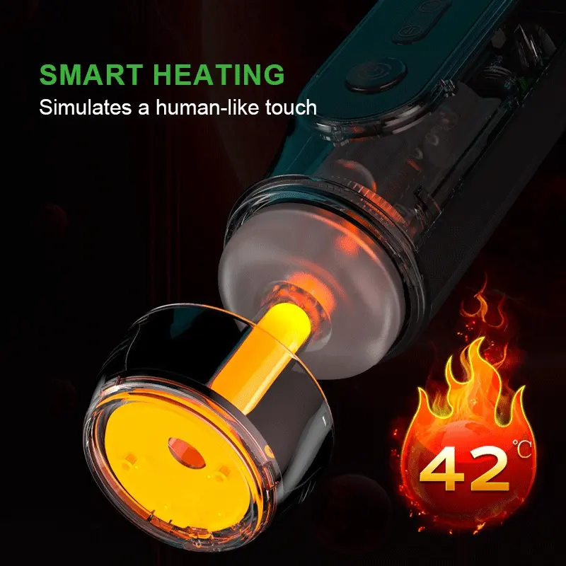 6-In-1 Automatic Thrust, Heating, Suction, Vibration, Voice Male Masturbator