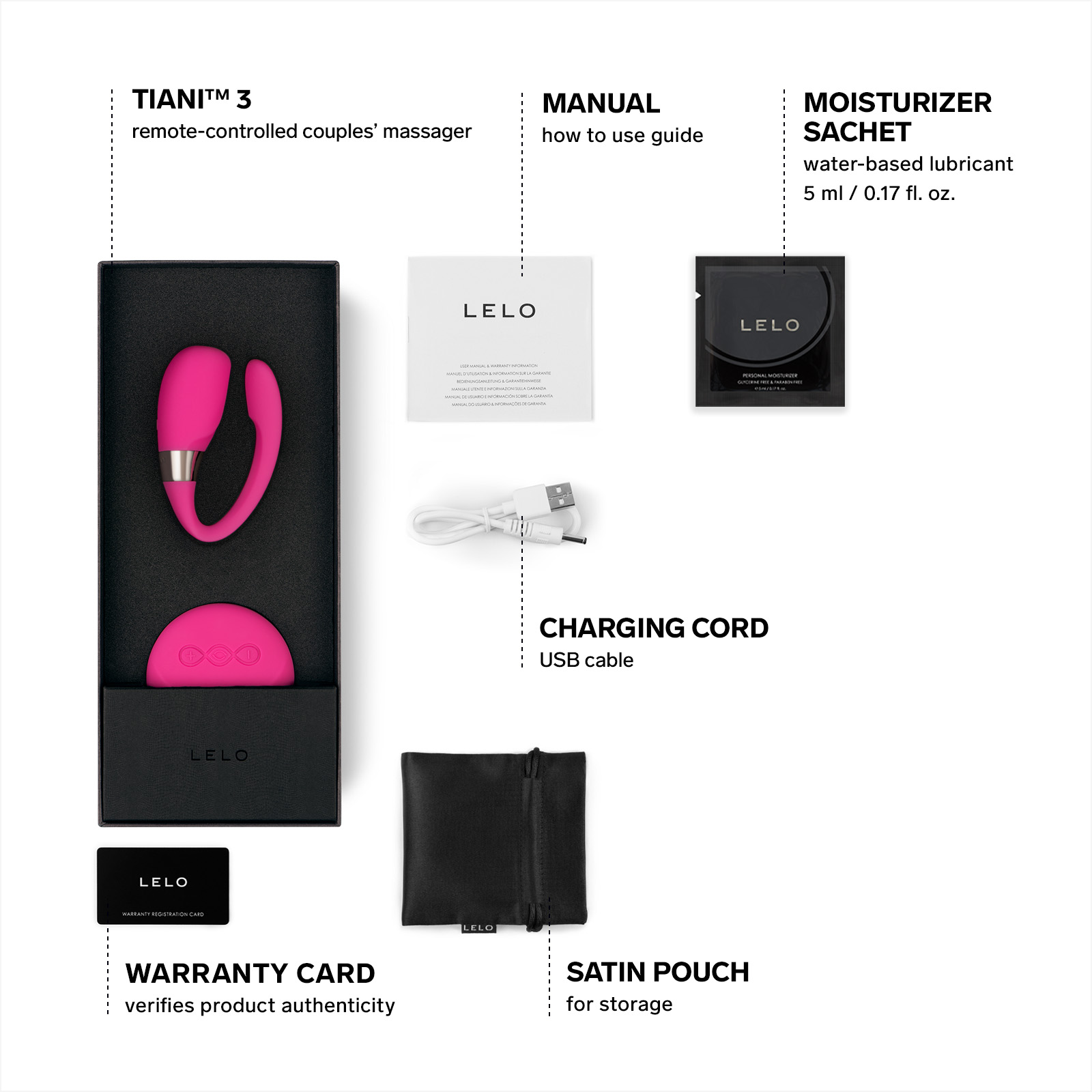 TIANI 3 Couple's Massager with Sense Motion