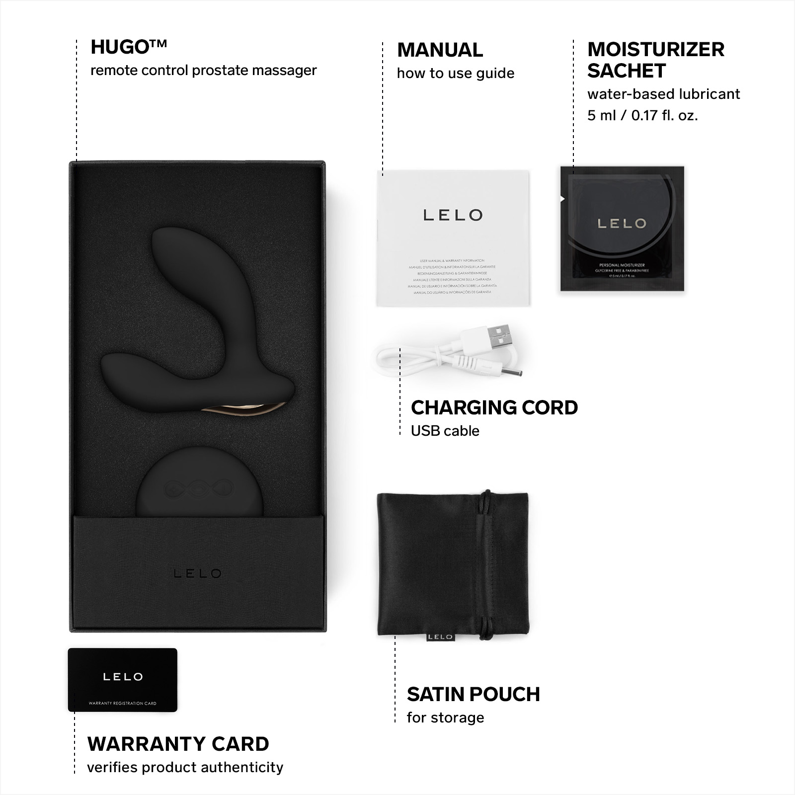 HUGO Remote Control Prostate Massager