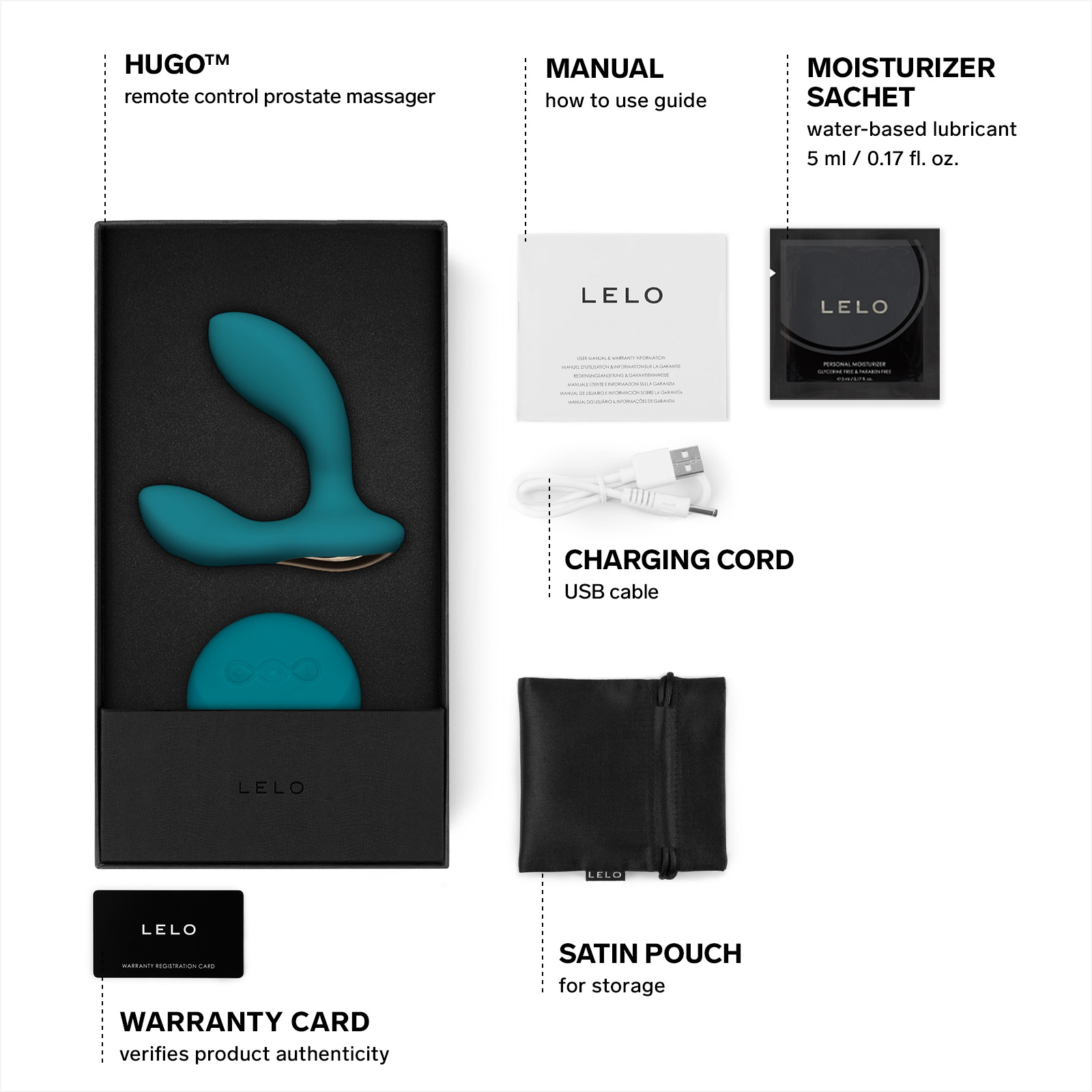 HUGO Remote Control Prostate Massager