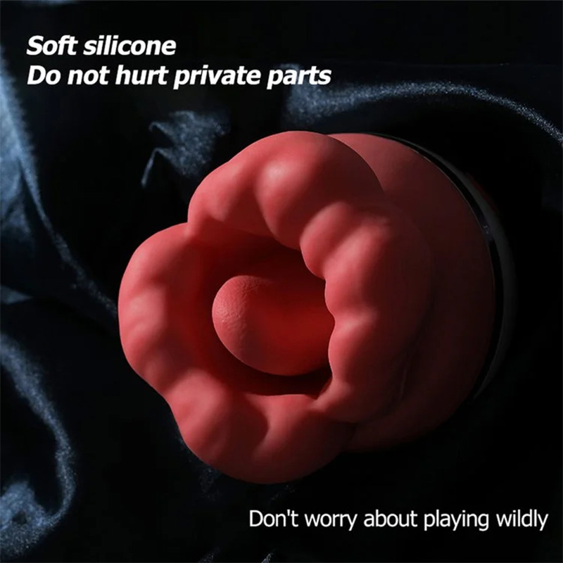 Big Mouth Rose Kiss Sucking Tongue Licking Vibrating Masturbator