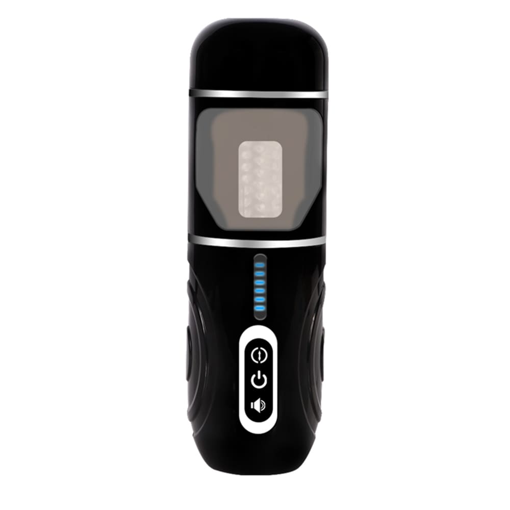 Chainsaw Male Automatic Male Masturbator - 7 Thrilling Thrusting Rotation Voice 3D Textured Male Sex Toy with Suction Base