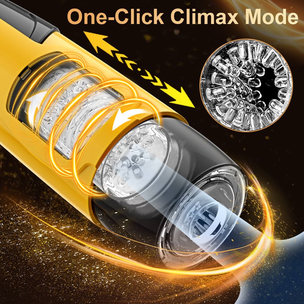 Dark Night 7 Thrusting Rotation Mode Male Masturbator with Voice Interaction