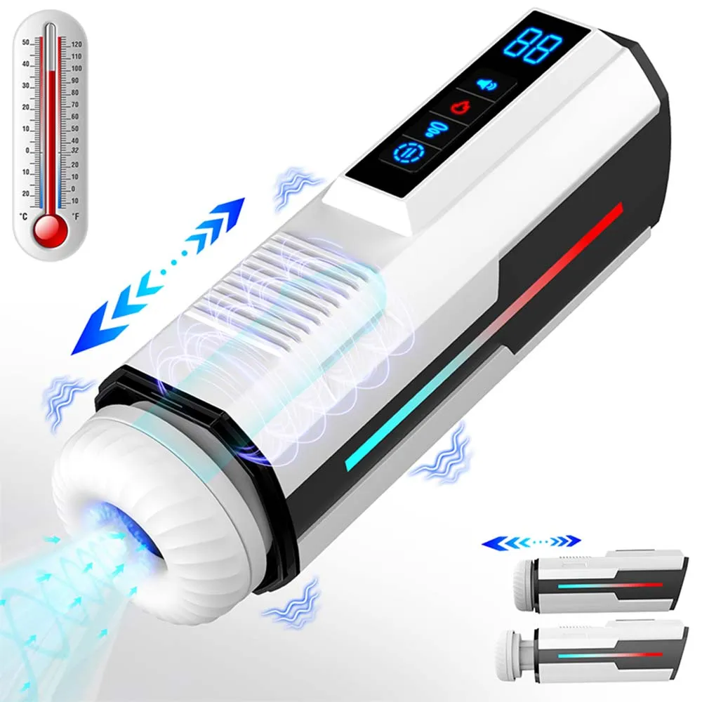 Intelligent Heating Fully Automatic Telescopic Rotating Intelligent Voice Heating Strong Suction Male Masturbator