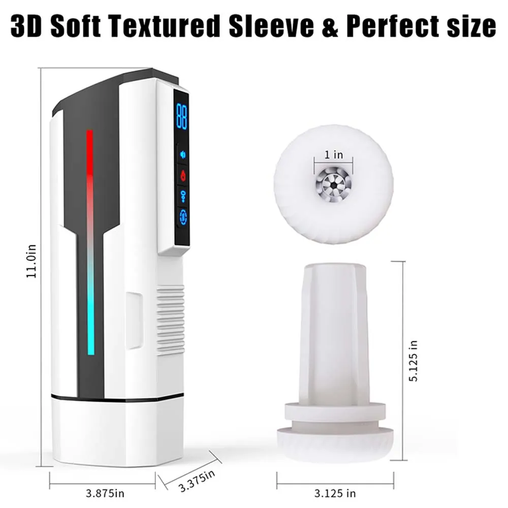 Intelligent Heating Fully Automatic Telescopic Rotating Intelligent Voice Heating Strong Suction Male Masturbator