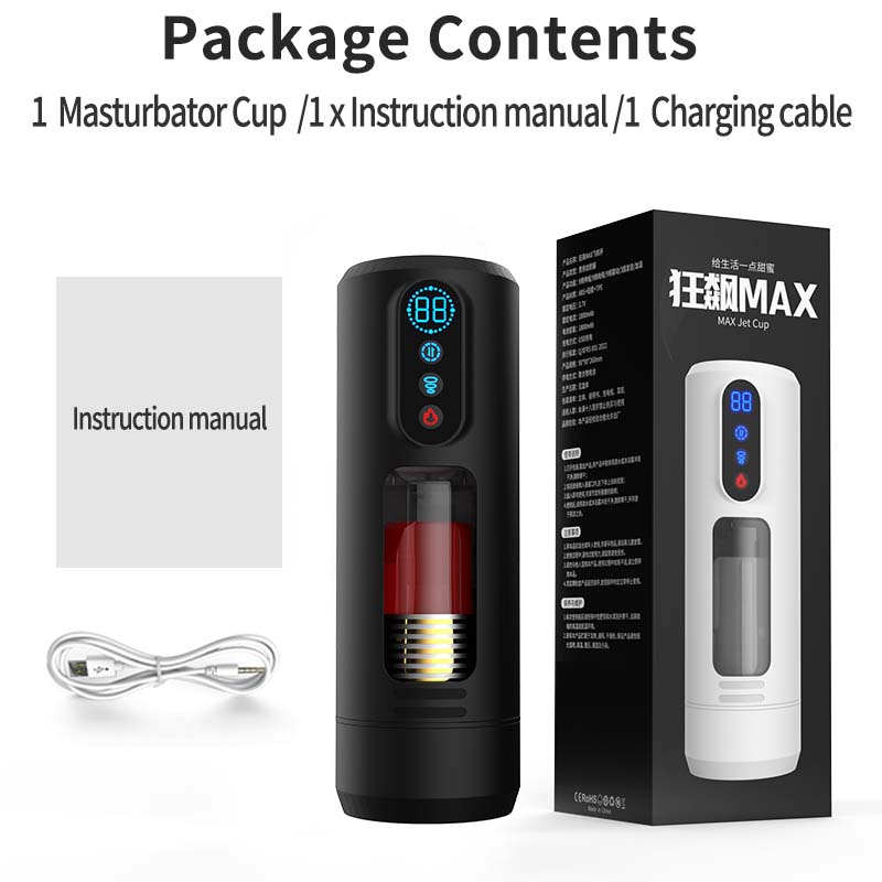 9-Frequency Telescopic Vibration Sucking Voice Heated Aircraft Cup