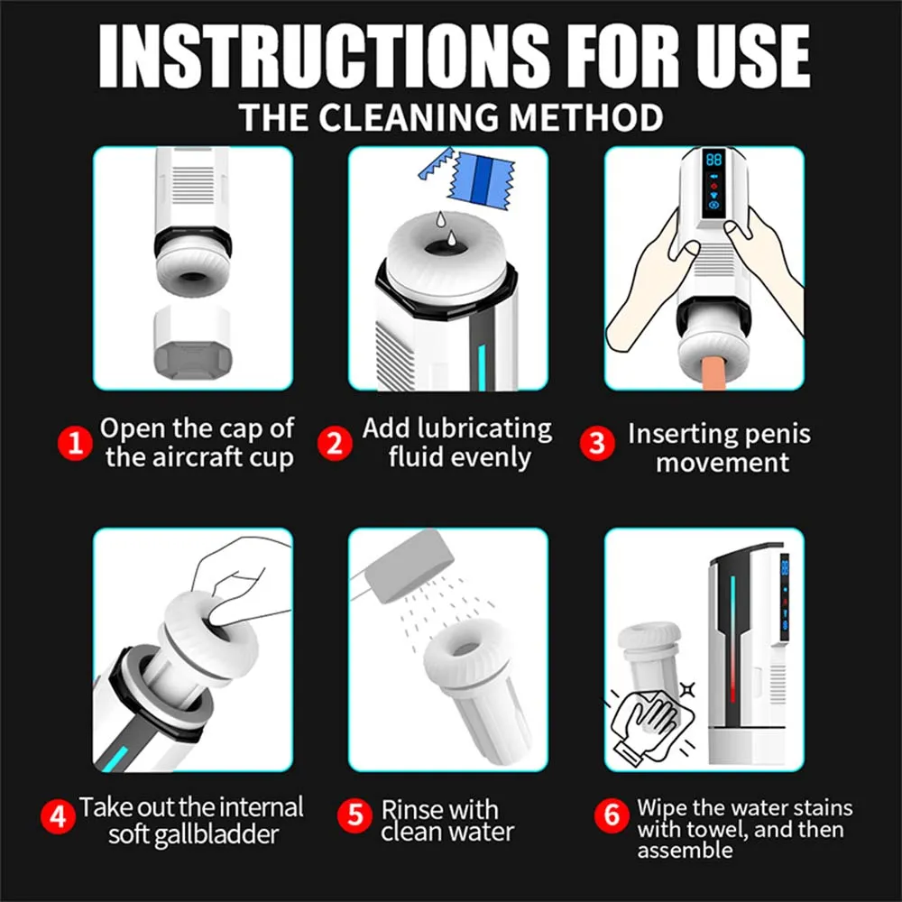 Intelligent Heating Fully Automatic Telescopic Rotating Intelligent Voice Heating Strong Suction Male Masturbator