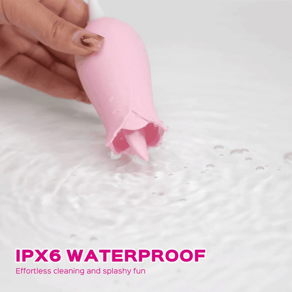 10 Frequency Vibrator Rose Tongue Licking with Vibrating Egg