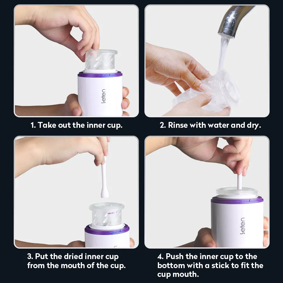 Leten 7 Thrusting Rotation sucking Male Masturbator smart voice with Suction Base