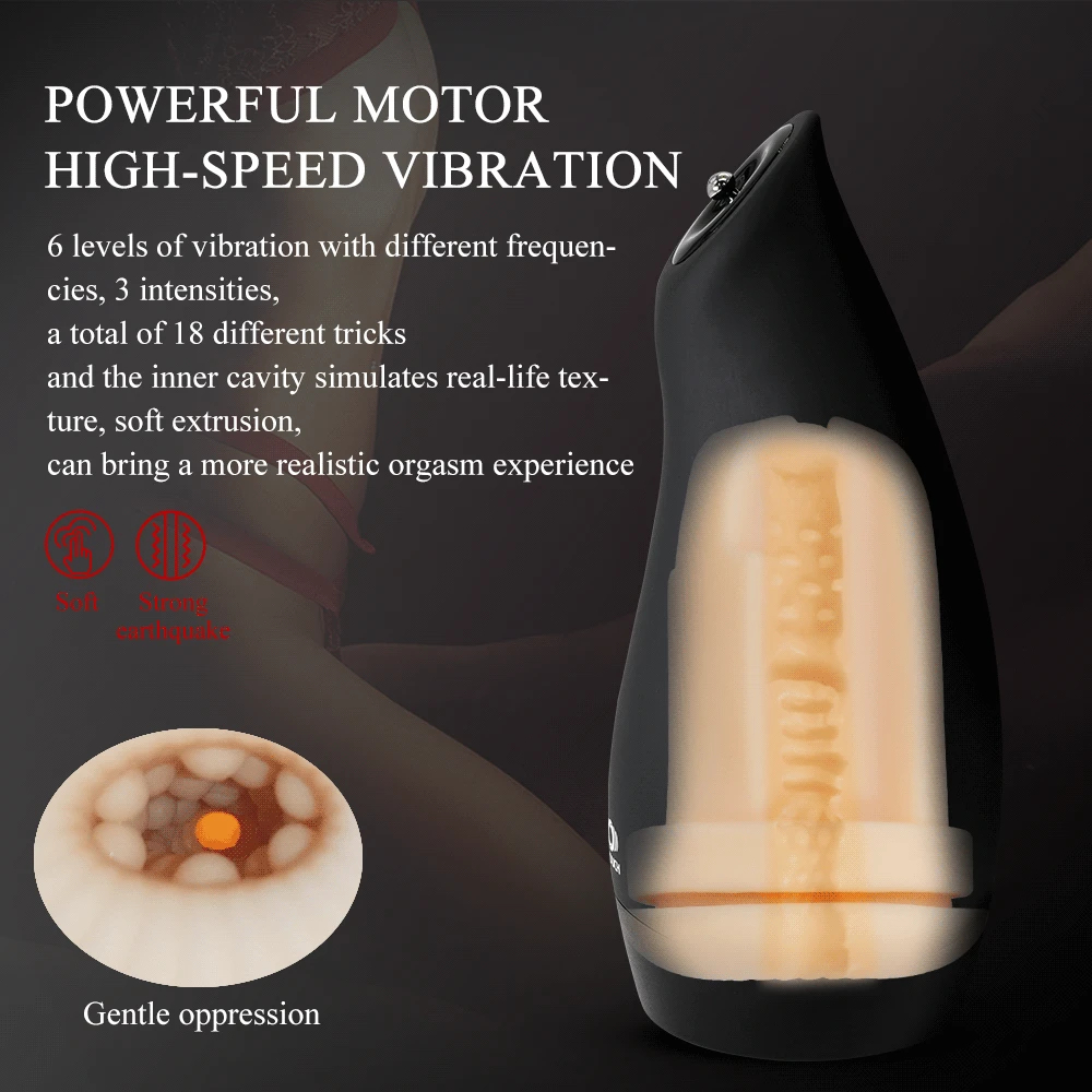 Otouch Airturn 3 Male Masturbator with 6 Vibrations Sucking Blowjob Stroker