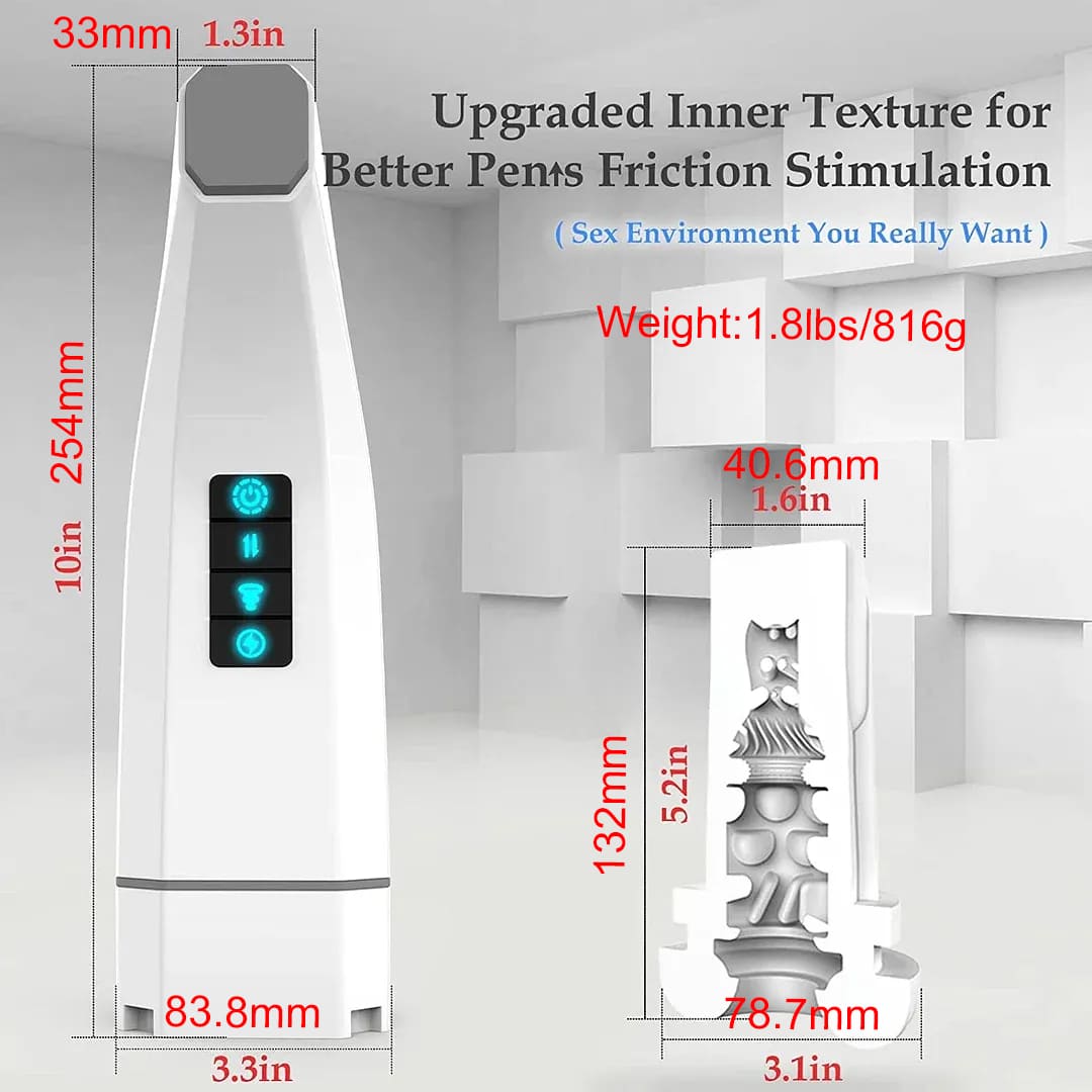 Hgod 007 Third Generation Retractable Heating Sucking Vibrating Male Masturbator