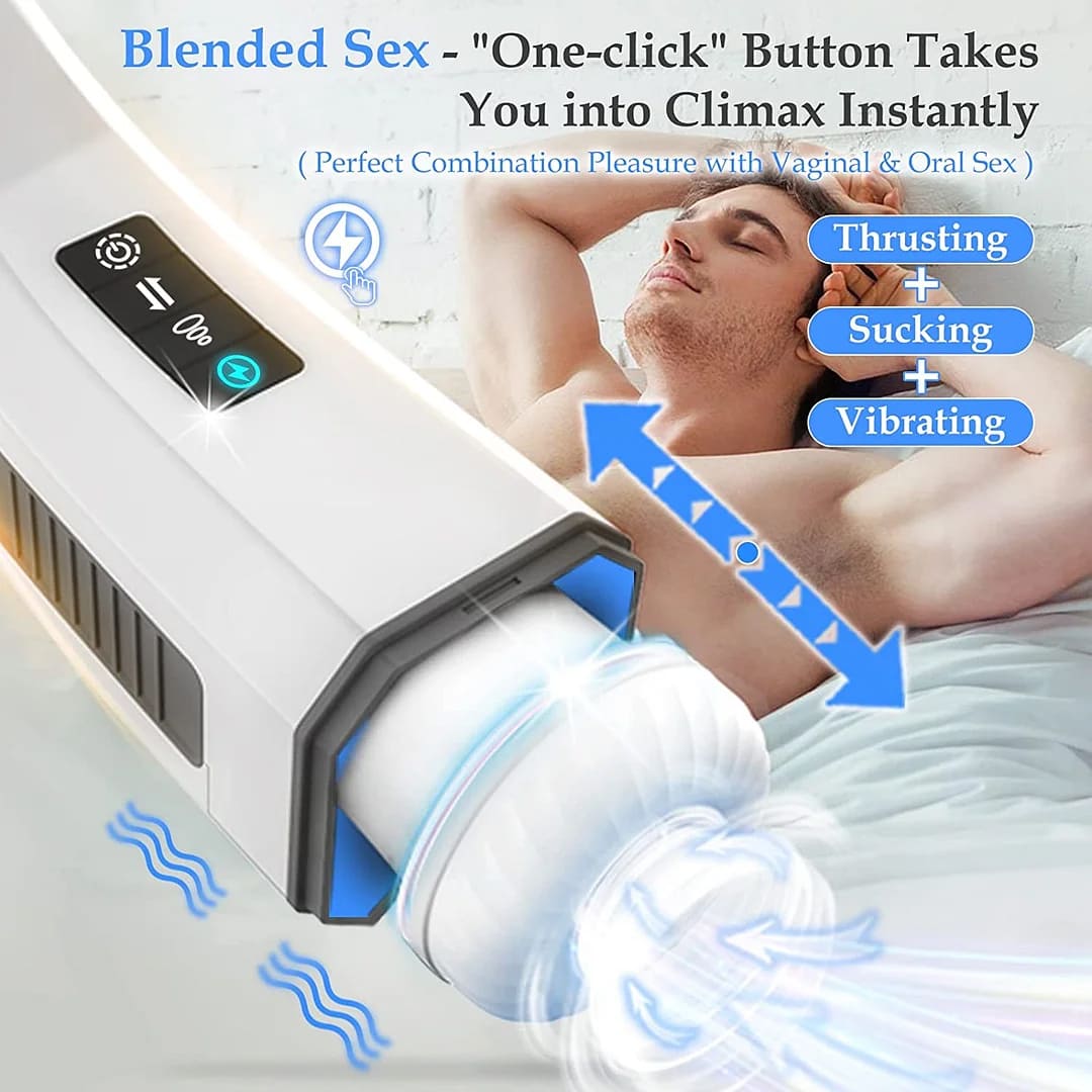 Hgod 007 Third Generation Retractable Heating Sucking Vibrating Male Masturbator