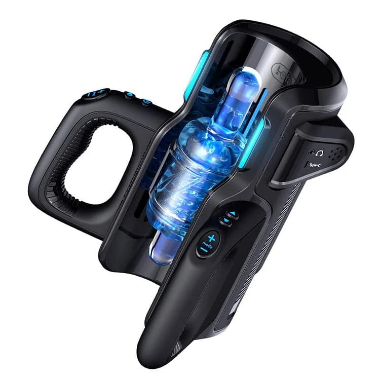 Leten Cannon King Pro Fully Automatic Masturbator Ultra-Long Male Stroke Machine With Handle