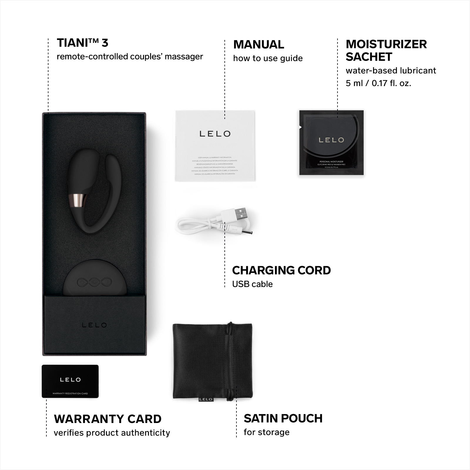 TIANI 3 Couple's Massager with Sense Motion