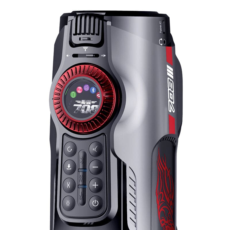 Leten Future Pro 708 3RD Generations Bluetooth Control 10 Modes Heating LED Screen Male Masturbator