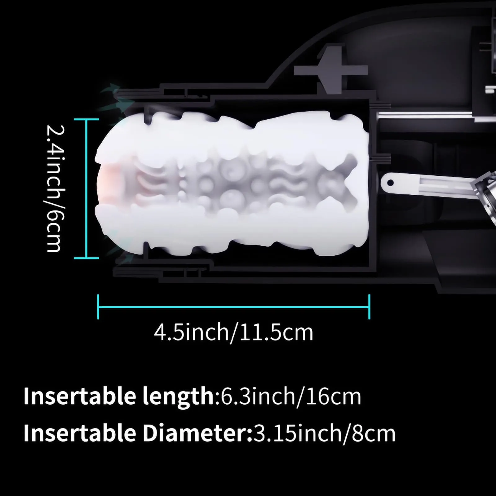 Leten Bermuda 4 In 1 Heating Telescopic Sucking Voice Male Masturbator