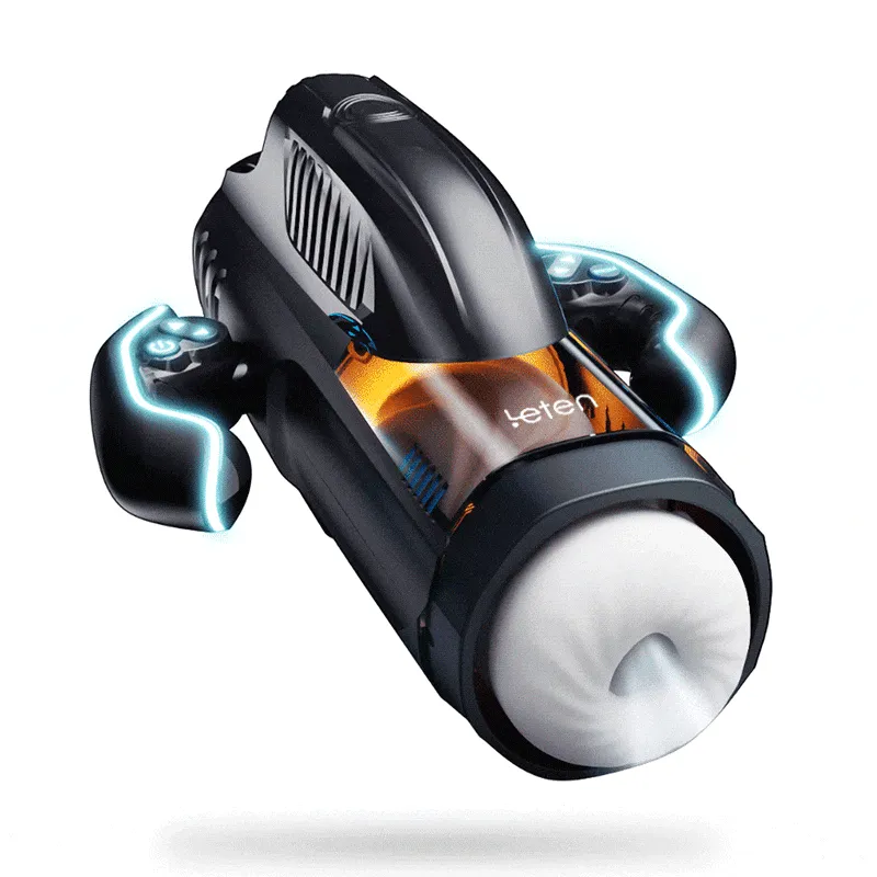 Leten Bermuda 4 In 1 Heating Telescopic Sucking Voice Male Masturbator