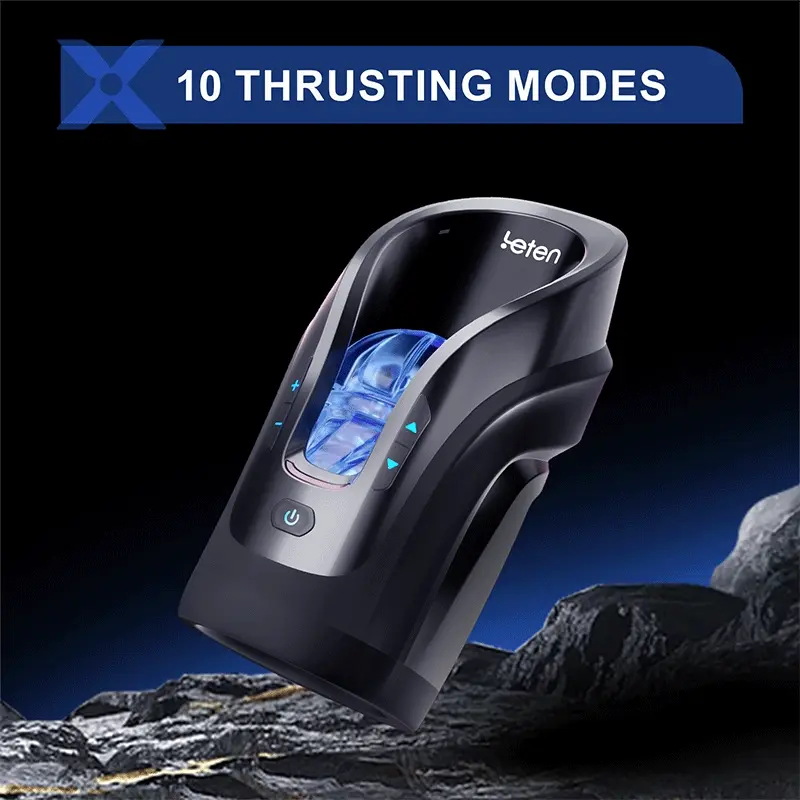 2024 New Leten Fully Automatic 10 Frequency Telescopic Fixed-Point Adjustment Male Masturbator