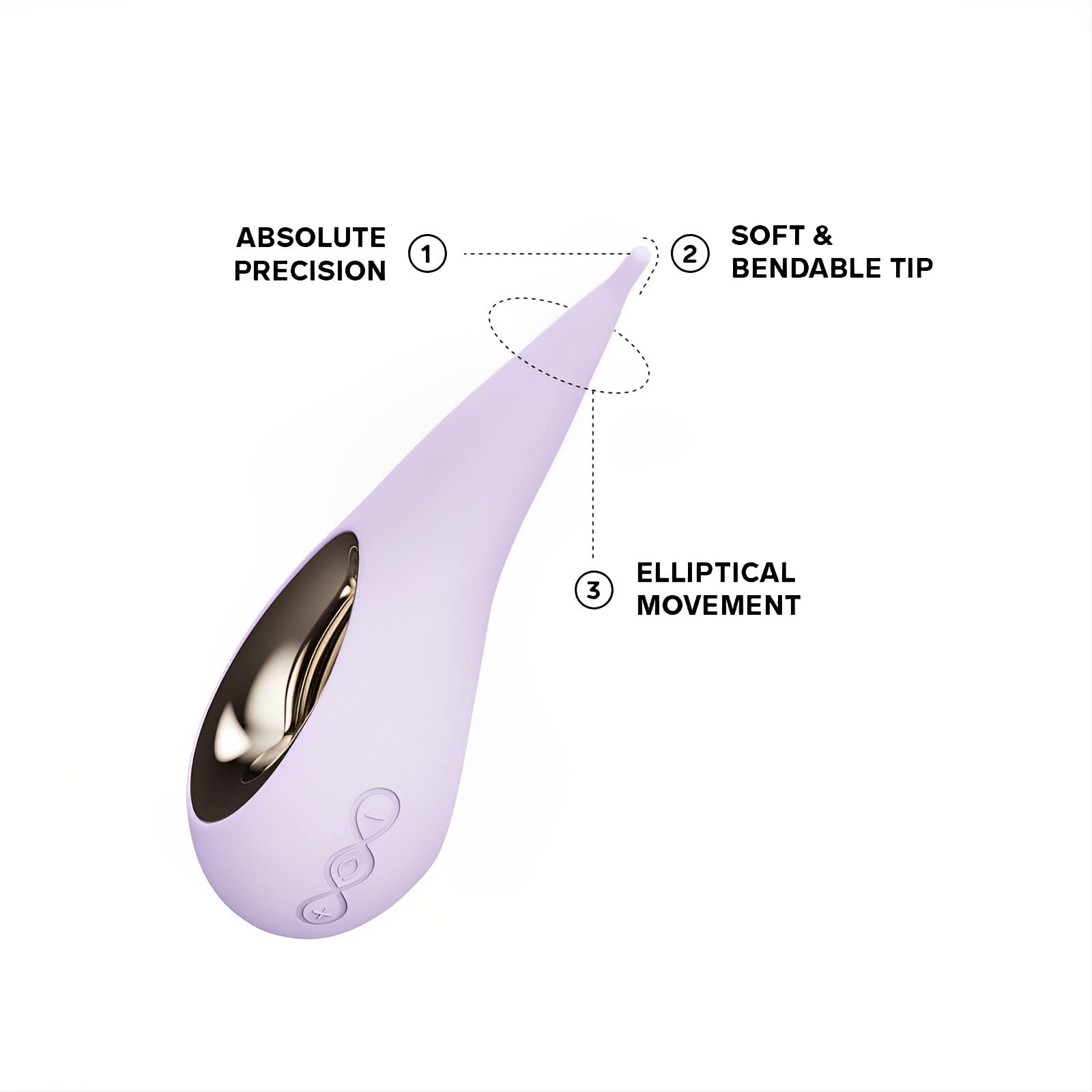 Lelo DOT Elliptical Clitoral Stimulator in Lilac