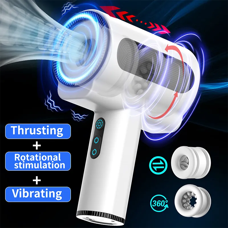 Uxol Automatic 5 Thrusting Sucking and 7 frequency vibrations Handheld Male Masturbator