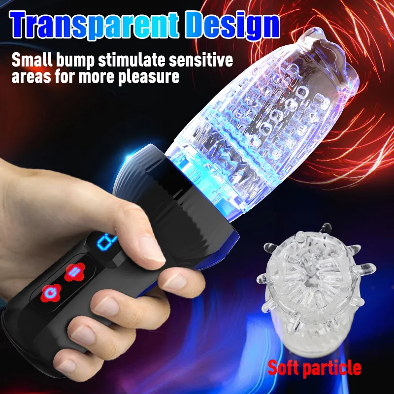 Upgraded 2 in 1 Powerful Automatic Thrusting and Rotating Male Masturbator