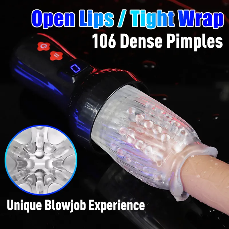 Upgraded 2 in 1 Powerful Automatic Thrusting and Rotating Male Masturbator