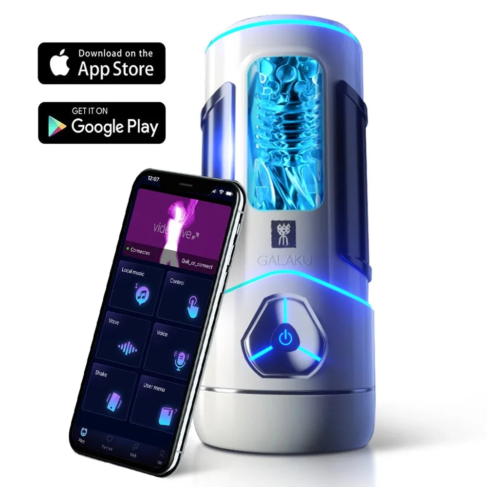 Phantom X 12 Vibration Voice Male Masturbator Cup APP Control Sucking Real Vagina Heating Male Masturbator