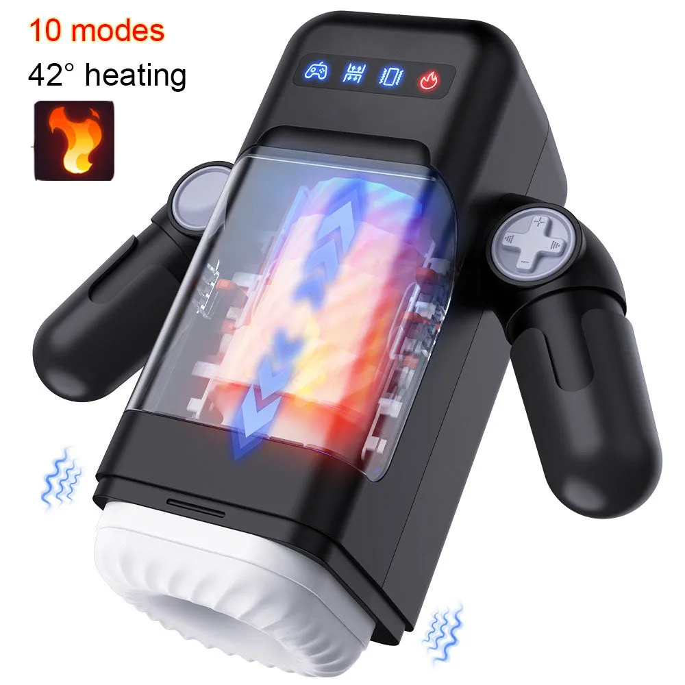 QuantumBot Automatic Male Masturbators Cup with 10 Thrusting & Vibration Modes