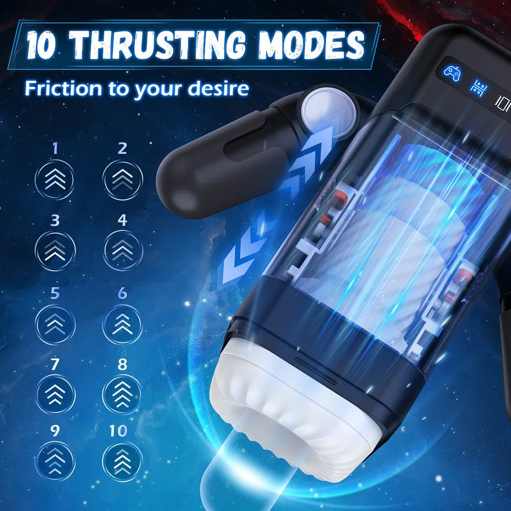 QuantumBot Automatic Male Masturbators Cup with 10 Thrusting & Vibration Modes
