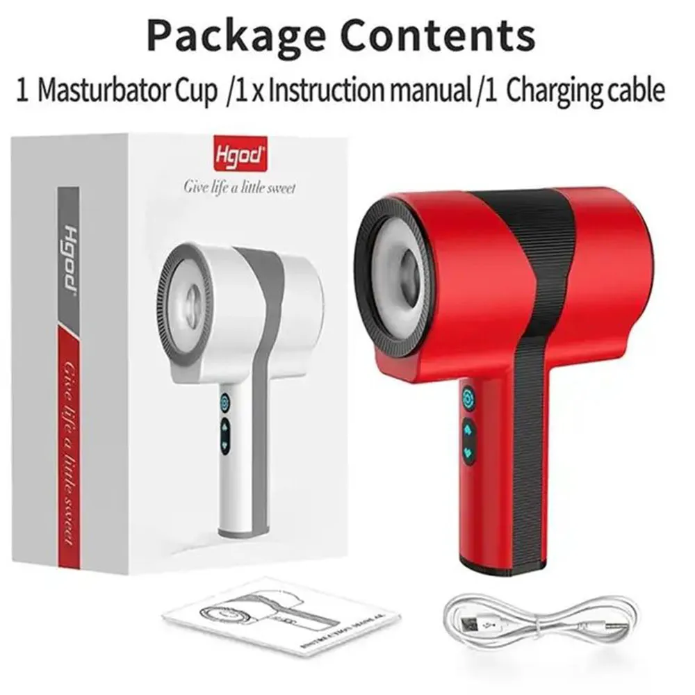 Electric Telescopic & Rotating Male Airplane Masturbator