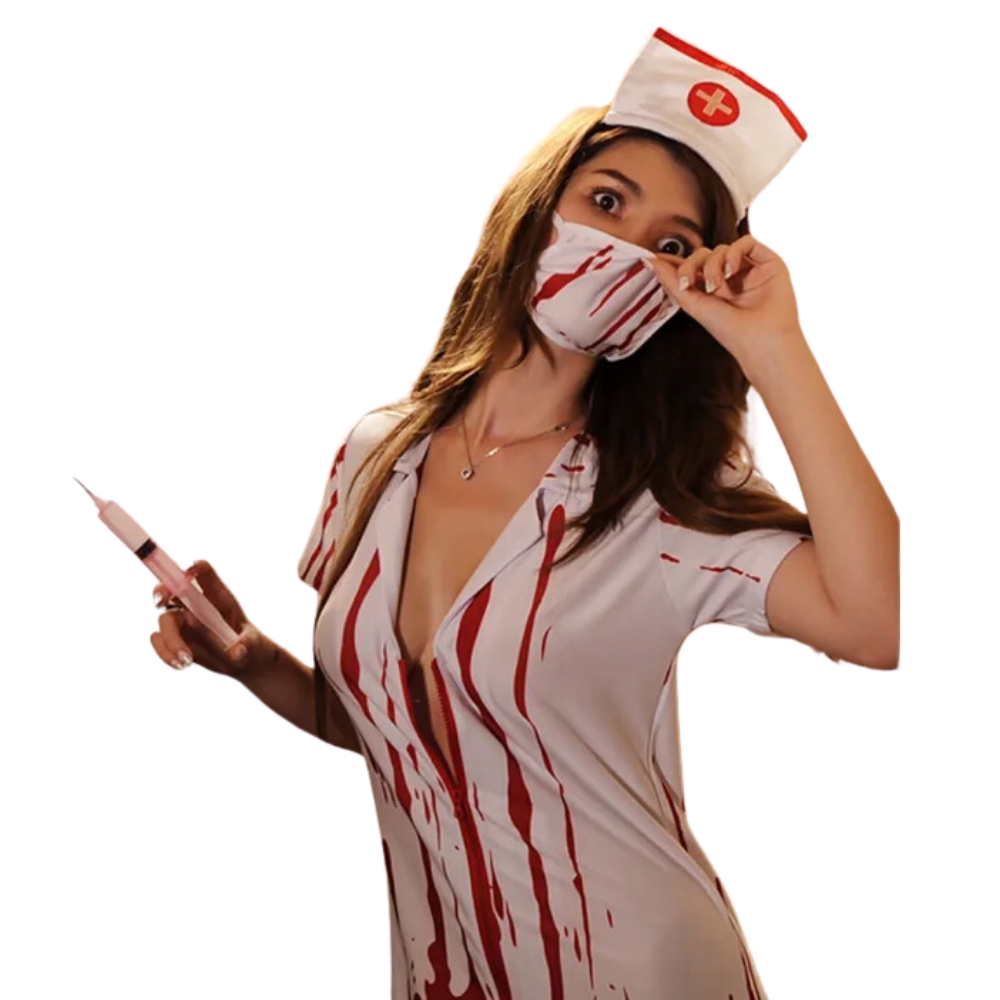 Halloween Cosplay Vampire Nurse Sexy Lingerie