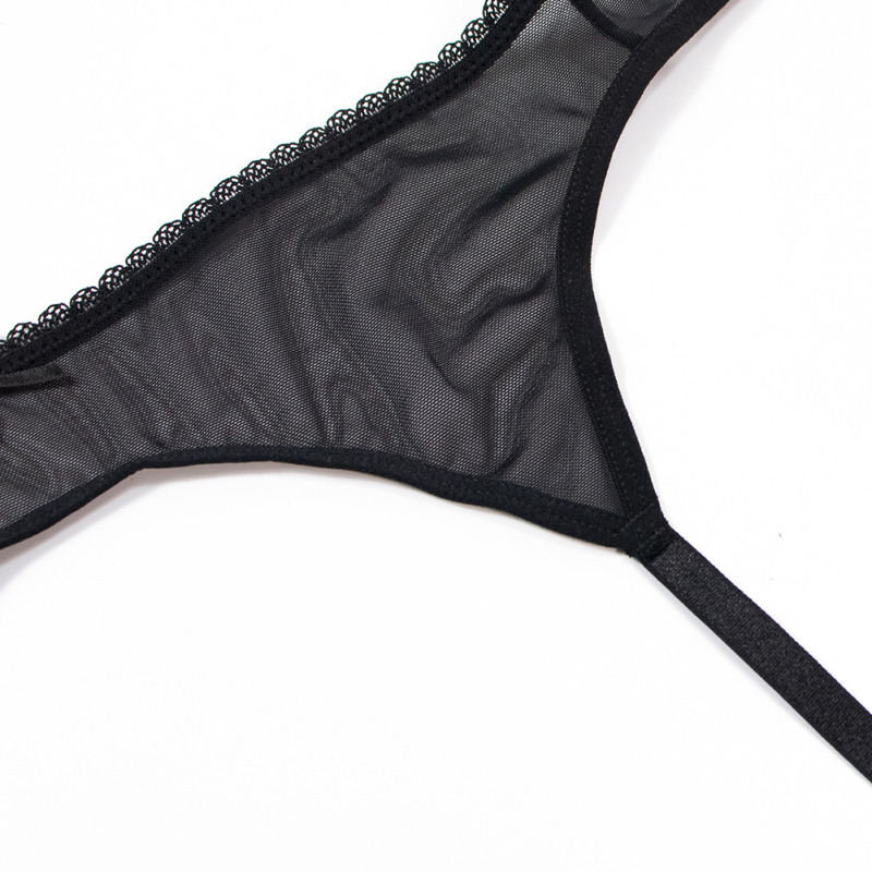 Transparent Mesh Ultra-Thin Women's Garter Belt