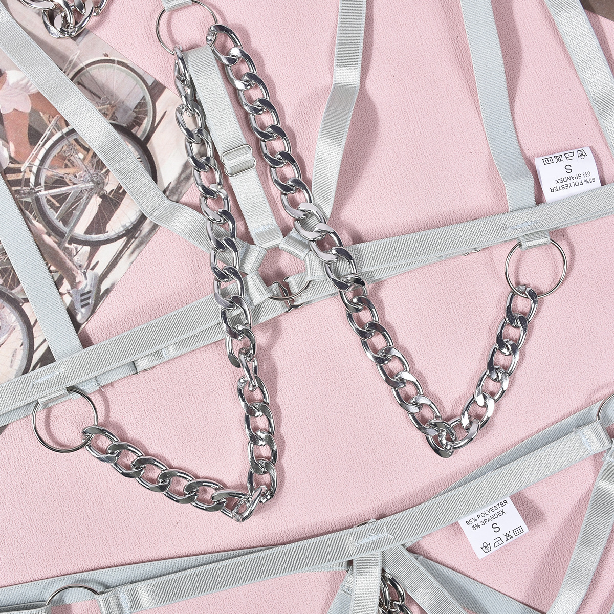 Metal Chain Sex Lingerie Set
