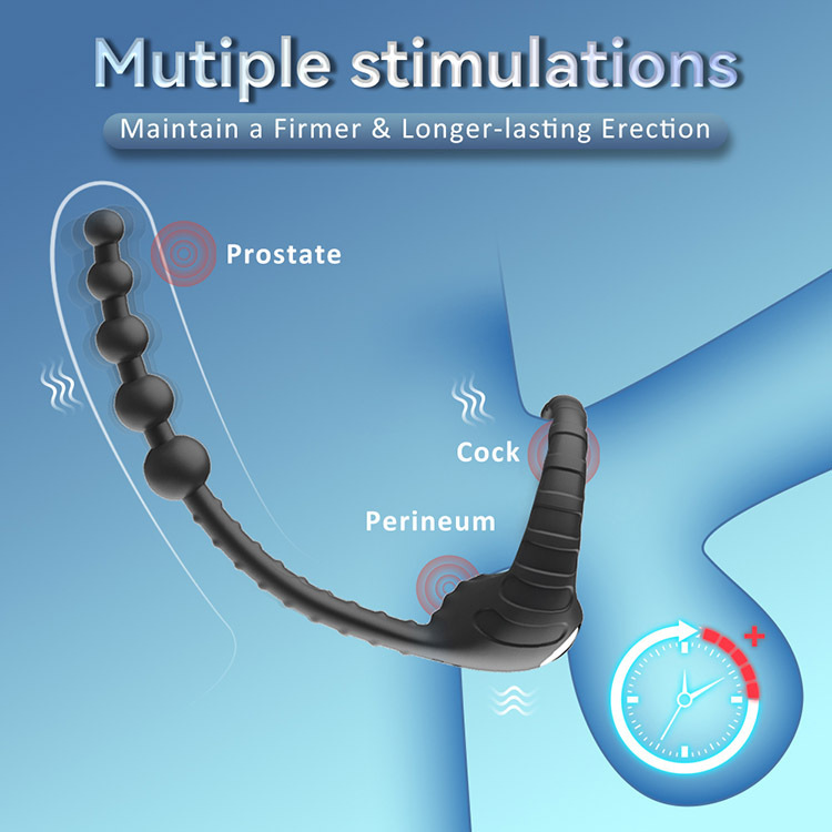 3 in 1 Penis Ring 10 Vibration Frequency Remote Control