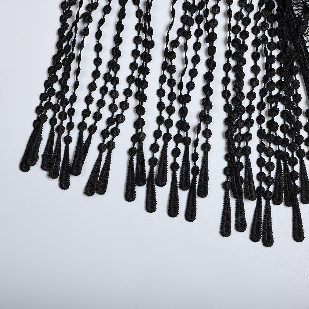 Sexy Underwear 5-piece Tassel Waist Lace Splicing With Glove