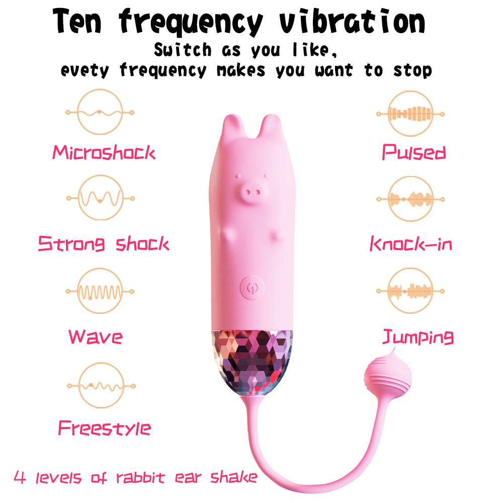 Piggy Vibrator -10 Frequency Wireless Control Piglet Vibrator