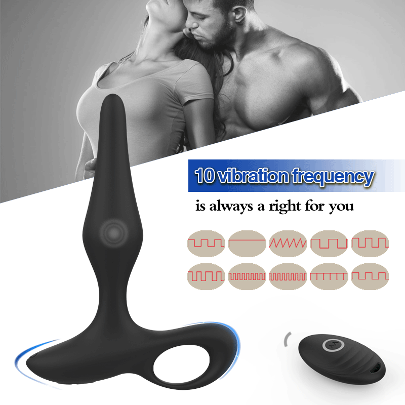 10 Modes Strong Shock Wireless Remote Control Anal Plug