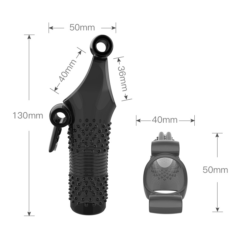 Male Foreskin Transparent Crystal Penis Condom