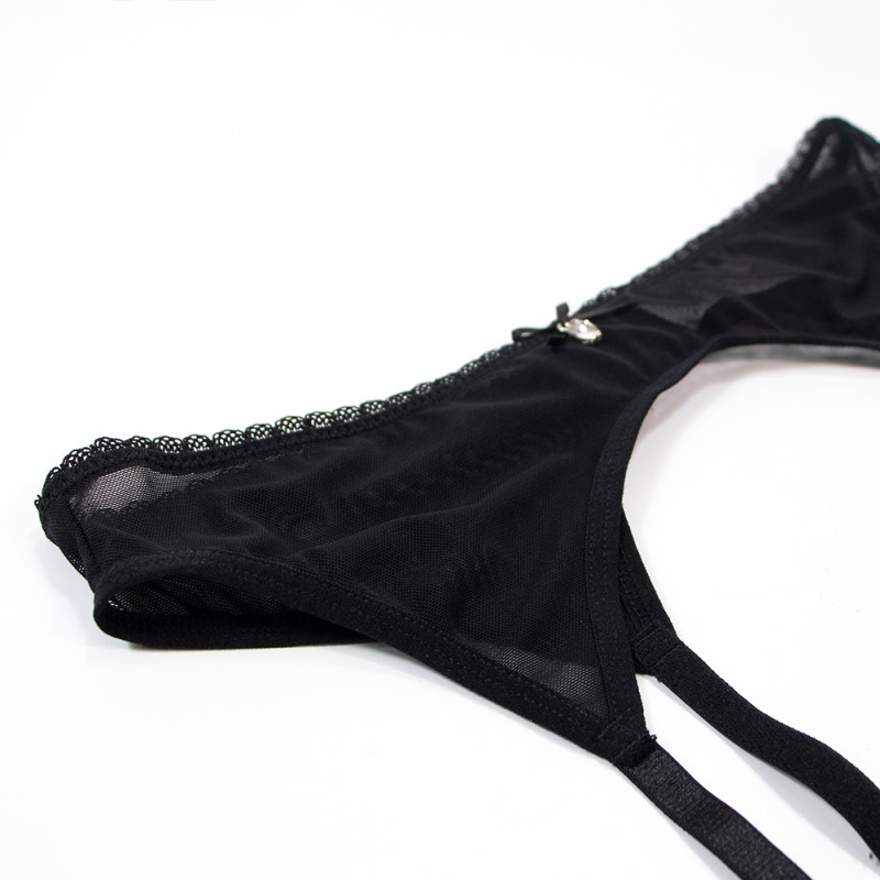 Transparent Mesh Ultra-Thin Women's Garter Belt