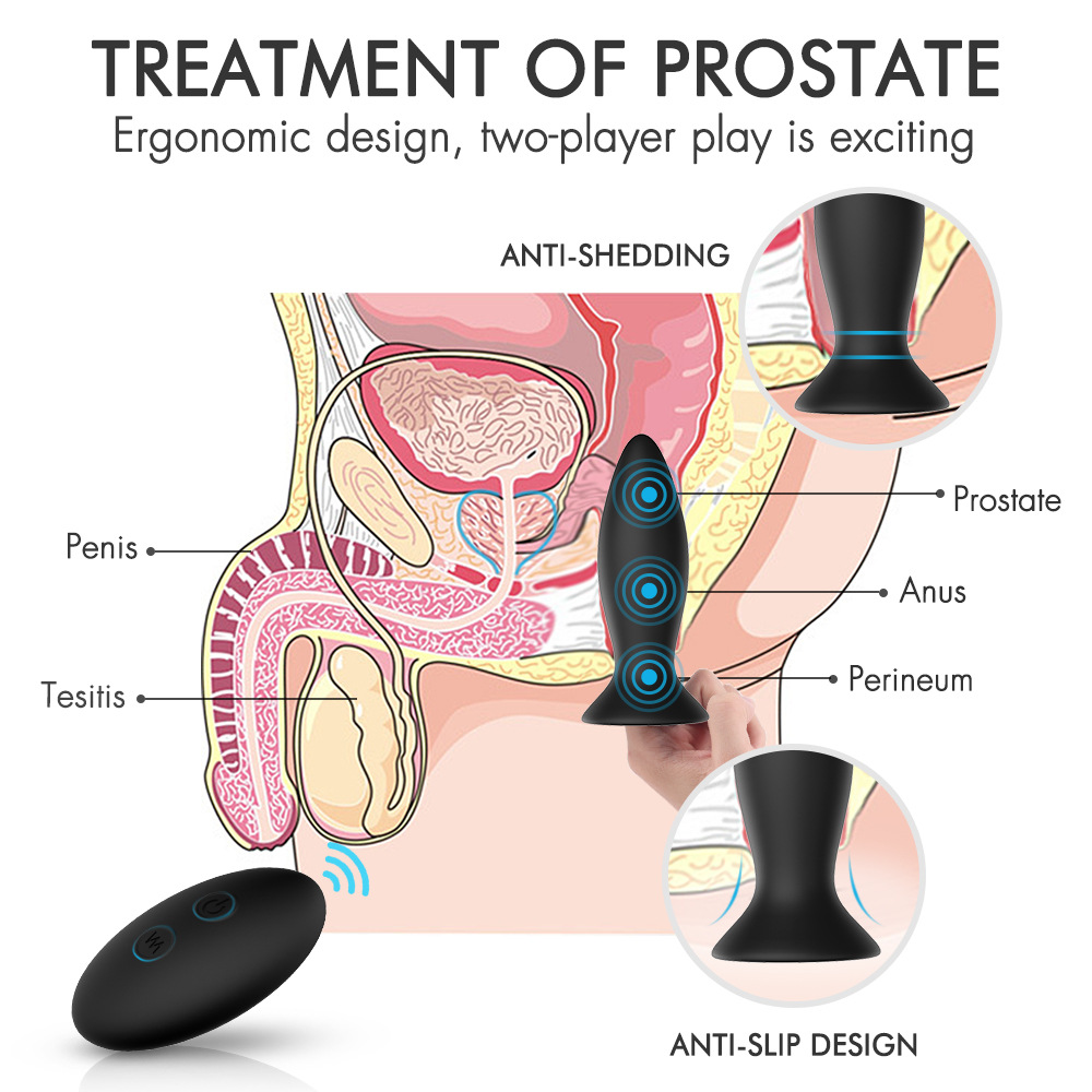 9 Vibrations Butt Plug  Vibrator 
