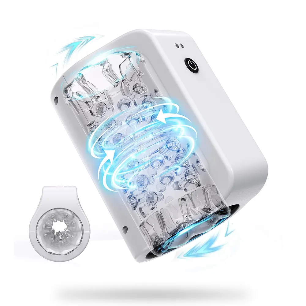 TurboPulseⅢ 7 Rotation Modes & Thrusting 2 in 1  Vibrating Male Masturbator