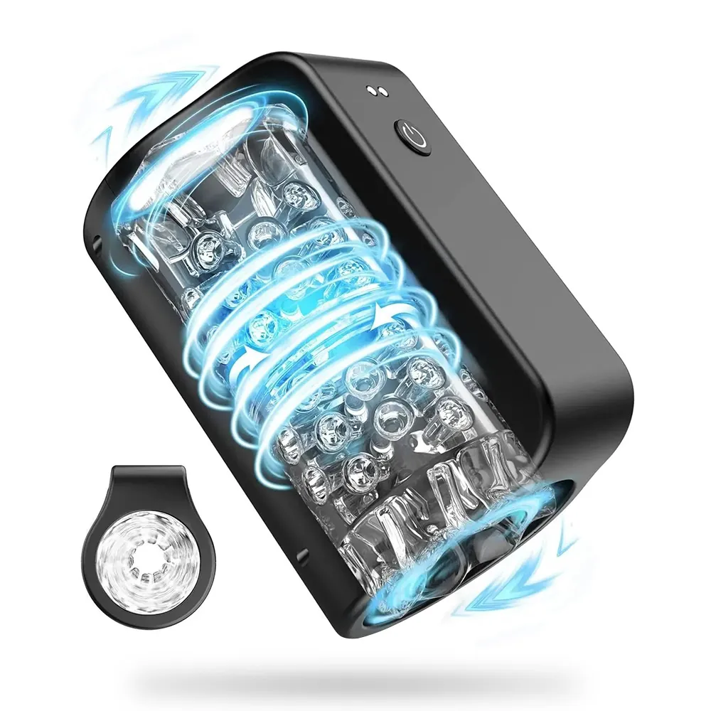 TurboPulseⅢ 7 Rotation Modes & Thrusting 2 in 1  Vibrating Male Masturbator